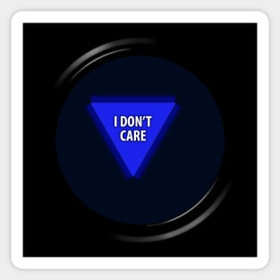 8 Ball "I Don't Care" Sticker